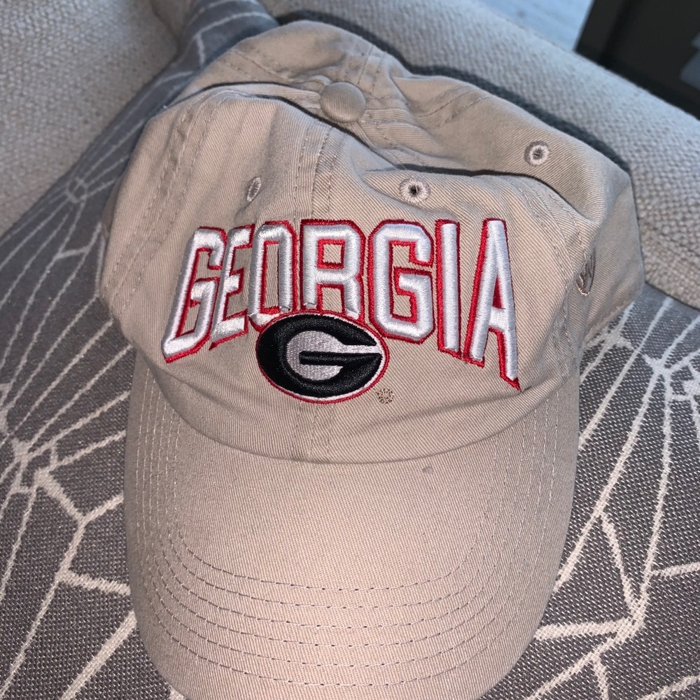Tan Georgia Bulldog Hat